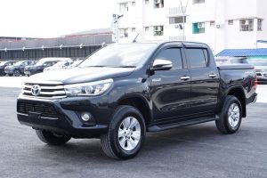 Brand: TOYOTA Model: HILUX Revo Sub model : Double Cab 2WD Year: 2017 Engine: 2400cc Mileage: 62500km Transmission: A/T Exterior Color: Black Options: AIRBAG, ABS, multi-function steering wheel, radio CD MP3 Bluetooth, electric windows, central locking, fog lights. 18500$ FOB