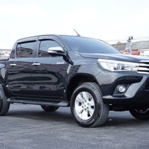 Brand: TOYOTA Model: HILUX Revo Sub model : Double Cab 2WD Year: 2017 Engine: 2400cc Mileage: 62500km Transmission: A/T Exterior Color: Black Options: AIRBAG, ABS, multi-function steering wheel, radio CD MP3 Bluetooth, electric windows, central locking, fog lights. 18500$ FOB